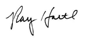 Ray Hartl signature